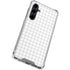 White Grid Galaxy S23 FE Clear Case